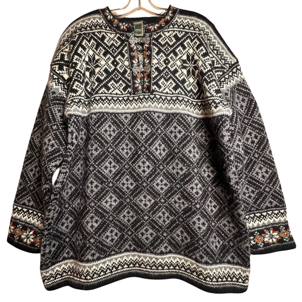 Dale of Norway Jubileum 2 Handknit 100% Wool Pullover Sweater NWOT Unisex Sz L - Picture 9 of 16